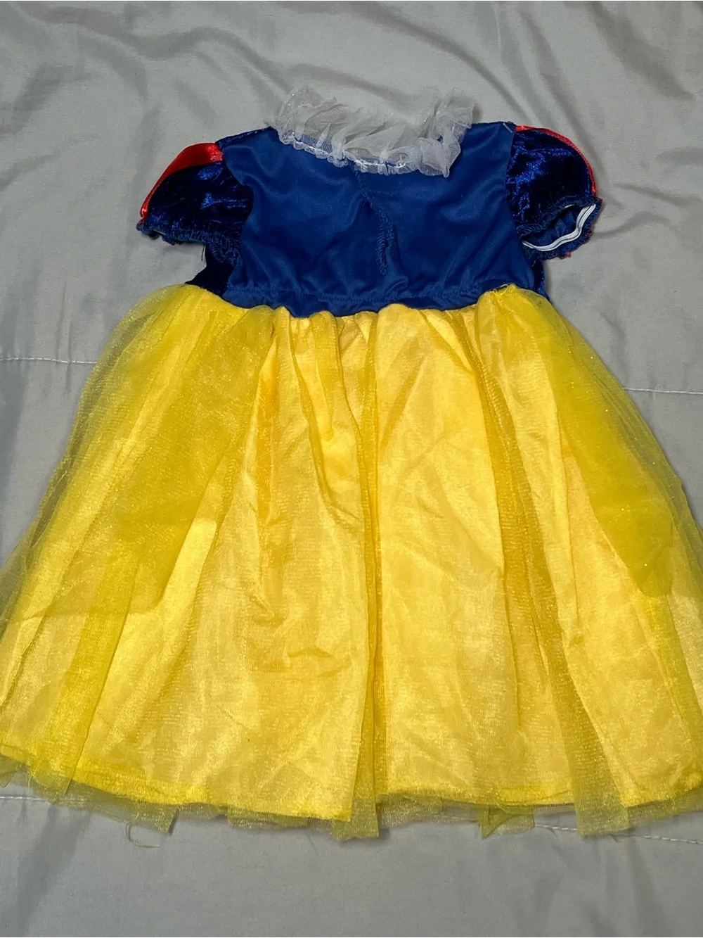 Classic Snow Princess Yellow & Blue Infant Girls Costume Dress